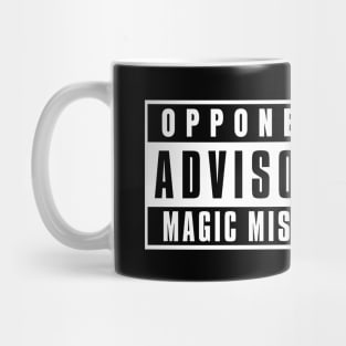 Opponent Advisory Magic Missle | DnD Wizard Class Mug